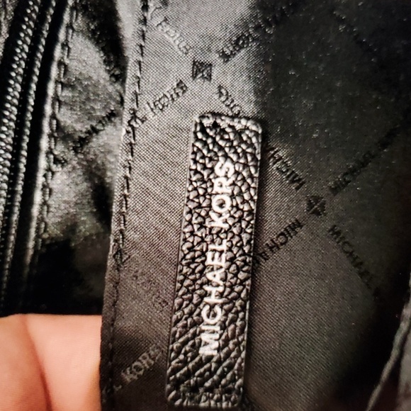 NWT Michael Kors Crescent Women's Pebbled Leather Hobo Black 35S9ST6L6L - Picture 6 of 10